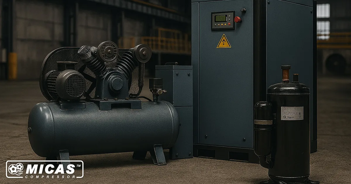 کمپرسور چیست؟ بررسی جامع اجزا، کاربردها و انواع آن