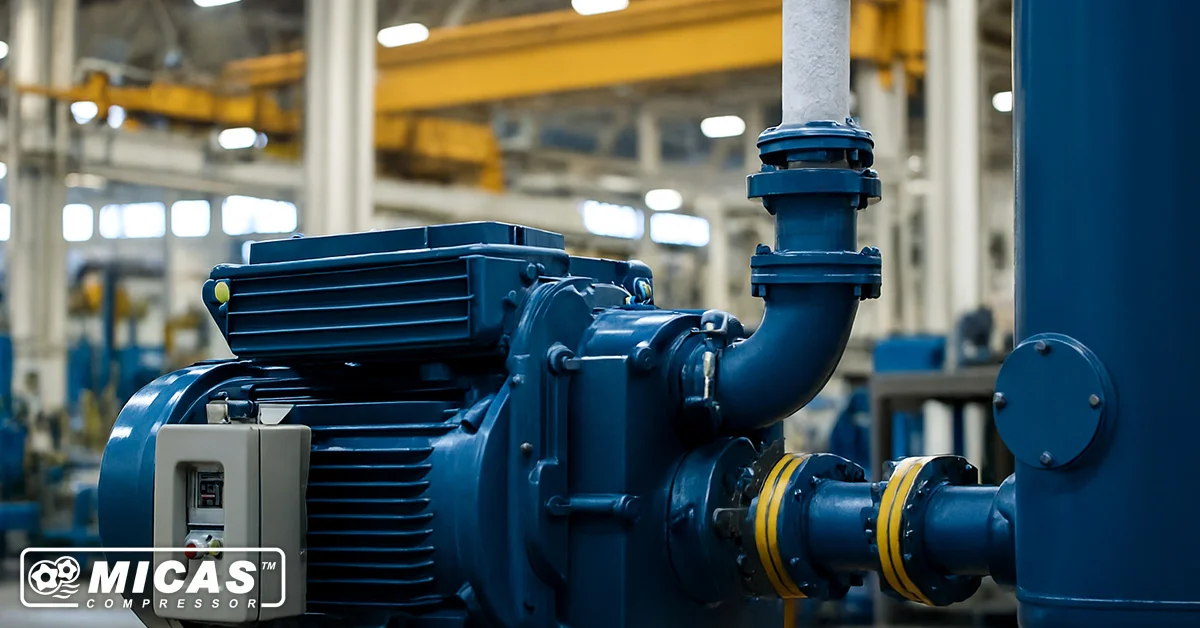 کمپرسور صنعتی چیست و کاربرد آن در کارخانه‌ها