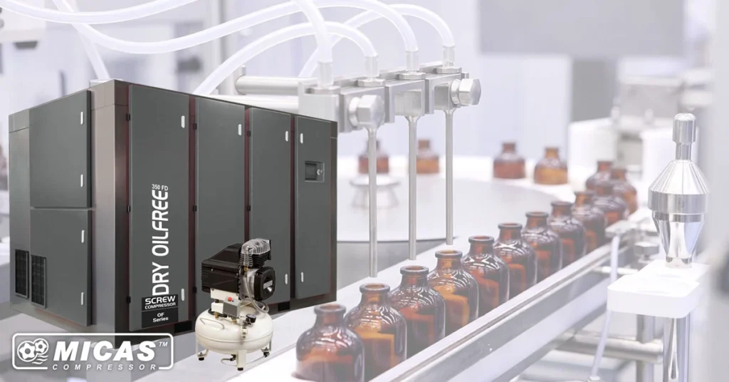 کاربرد های کمپرسور بدون روغن در صنایع دارویی و پزشکی