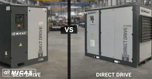 تفاوت کمپرسور تسمهای و کوپل مستقیم