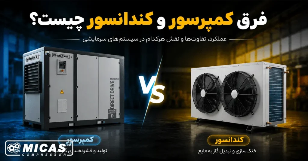چرا شناخت فرق کمپرسور و کندانسور مهم است؟
